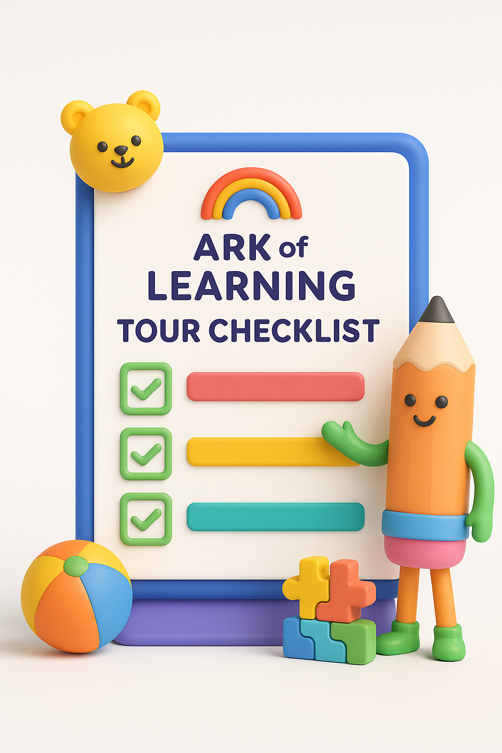 Colorful 3D Tour Checklist for Ark of Learning